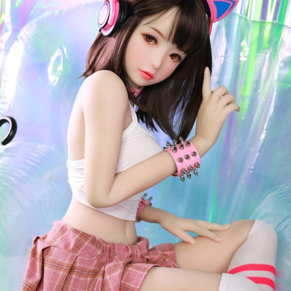 Lani Sex Doll 3'5 FT (105cm) Big Bust Mini TPE Doll with Brown Hair & Standing Feet, In Stock Now